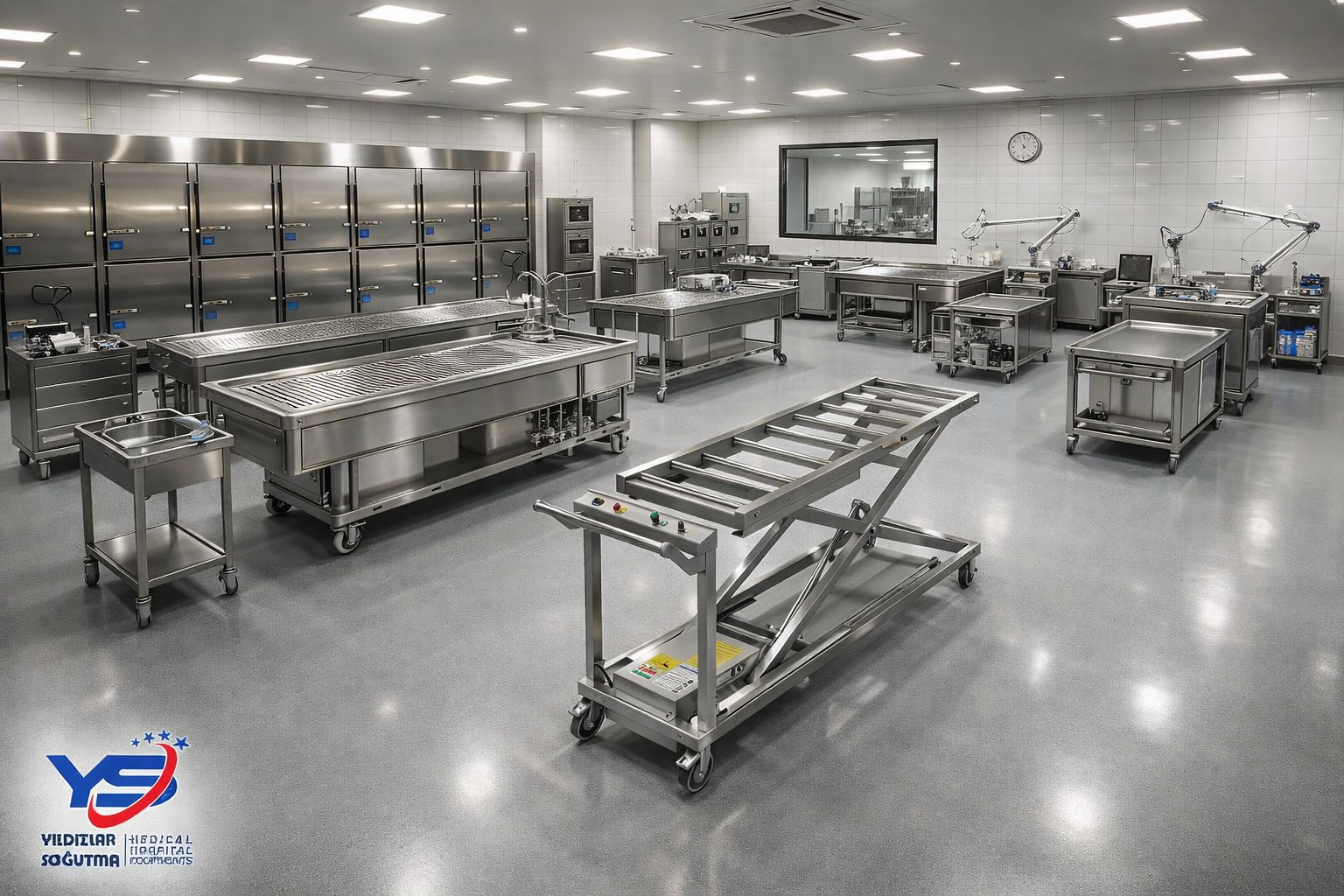 adli tıpta kullanılan paslanmaz ekipmanlar hastane morg odası ekipmanları yandan yüklemeli morg sistemi baştan yüklemeli morg dolabı morg transfer arabası paslanmaz gasilhane paslanmaz ekipmanları gasil masası paslanmaz imalat teneşir paslanmaz üretim paslanmaz evye tezgah dolap sistemleri